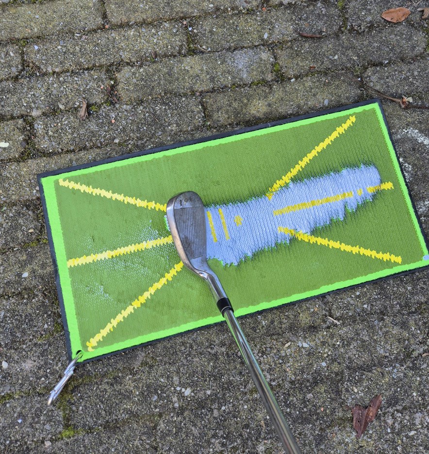 Impactmat om golfswing te oefenen