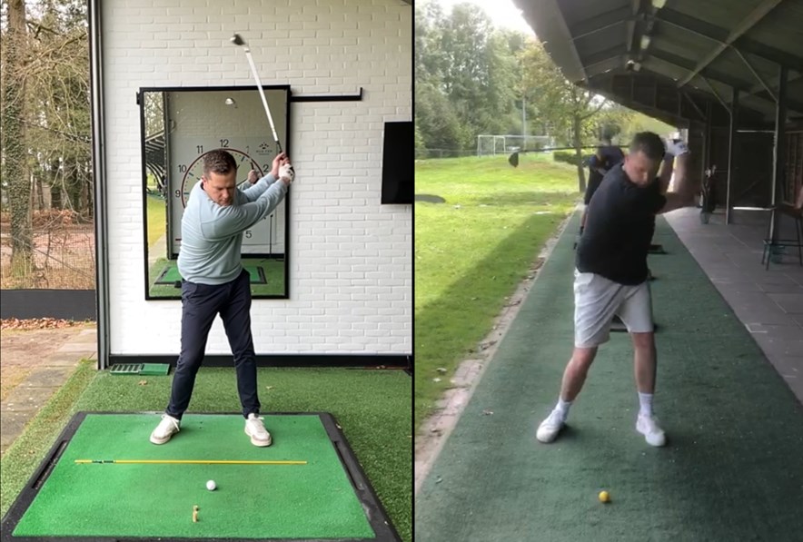Roy maakt transitie door met zijn backswing
