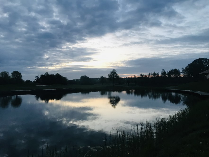The Mondial golfbaan in Houten in alle vroegte