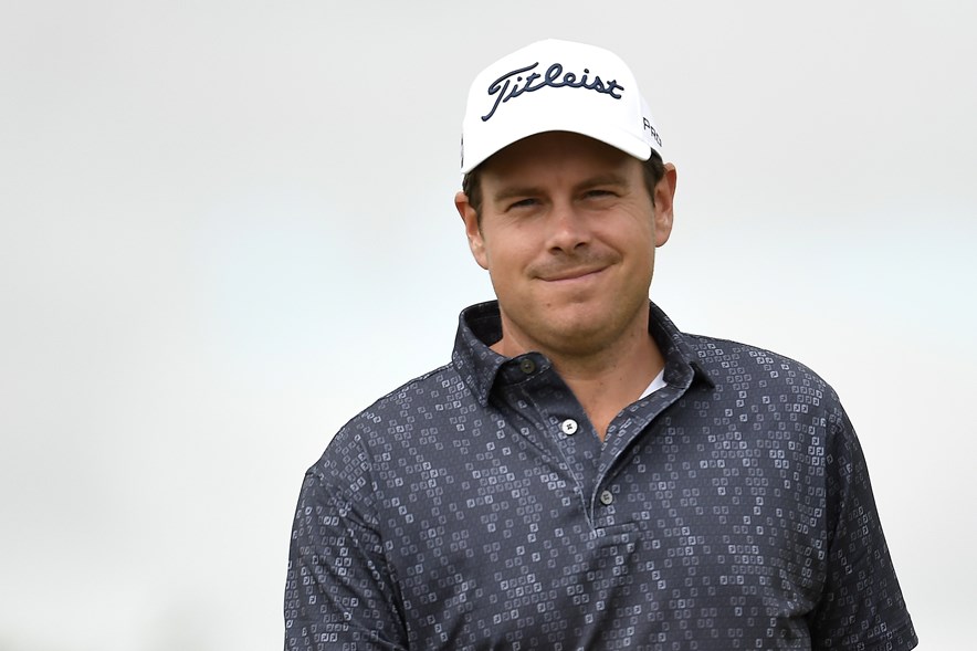 Lars van Meijel lachend op St. Andrews Old Course