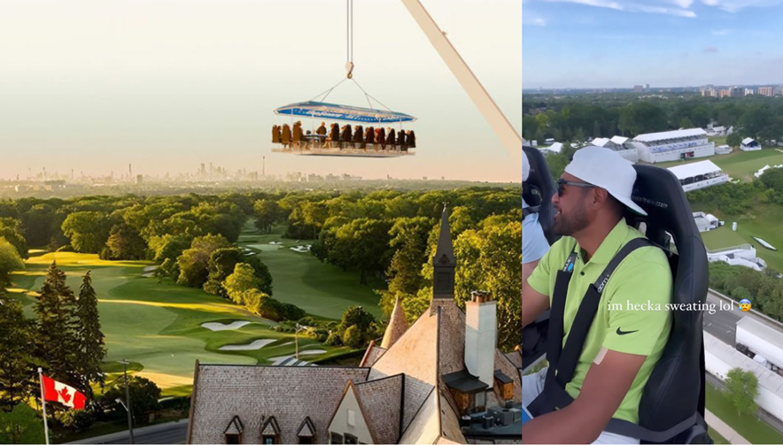 Tony finau in de lucht