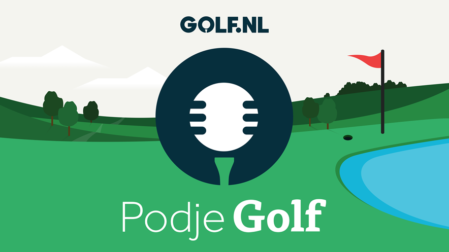 Het beeldmerk van de podcast van GOLF.NL Podje Golf