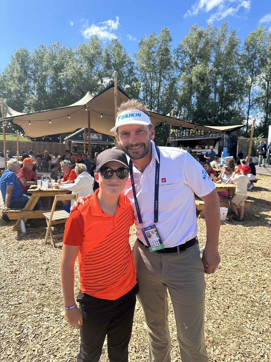 Jayson Gerkema met Joost Luiten
